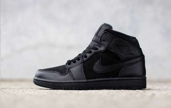 ¡Air Jordan 1 Mid Triple Black 2022!